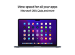 13-inch MacBook Air: Apple M2 chip with 8-core CPU and 8-core GPU, 16GB, 256GB - Midnight,Model A2681