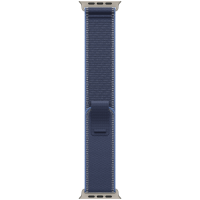 49mm Blue/Bright Blue Trail Loop - M/L - Natural Titanium Finish