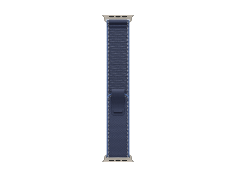 49mm Blue/Bright Blue Trail Loop - M/L - Natural Titanium Finish