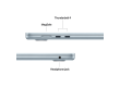 15-inch MacBook Air: Apple M5 chip with 10-core CPU and 10-core GPU, 16GB, 1TB SSD - Sky Blue,Model A3448