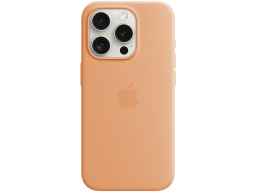 iPhone 15 Pro Silicone Case with MagSafe - Orange Sorbet,Model A3125