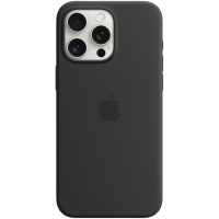 iPhone 15 Pro Max Silicone Case with MagSafe - Black,Model A3126