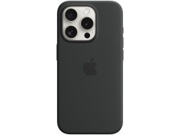 iPhone 15 Pro Silicone Case with MagSafe - Black,Model A3125