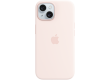 iPhone 15 Silicone Case with MagSafe - Light Pink,Model A3123