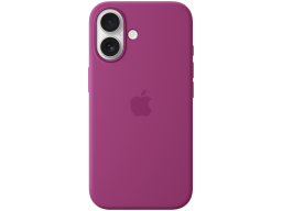 iPhone 16 Silicone Case with MagSafe - Fuchsia,Model A3313