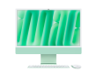 24-inch iMac with Retina 4.5K display: Apple M4 chip with 10‑core CPU and 10‑core GPU, 16GB, 256GB SSD - Green,Model A3137