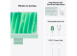 24-inch iMac with Retina 4.5K display: Apple M4 chip with 10‑core CPU and 10‑core GPU, 16GB, 256GB SSD - Green,Model A3137