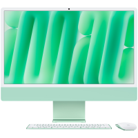 24-inch iMac with Retina 4.5K display: Apple M4 chip with 10‑core CPU and 10‑core GPU, 16GB, 256GB SSD - Green,Model A3137