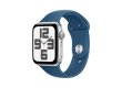 Apple Watch SE 2024 GPS 40mm Silver Aluminium Case with Denim Sport Band - S/M,Model A2722