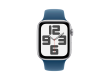 Apple Watch SE 2024 GPS 40mm Silver Aluminium Case with Denim Sport Band - S/M,Model A2722