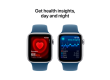 Apple Watch SE 2024 GPS 40mm Silver Aluminium Case with Denim Sport Band - S/M,Model A2722