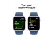 Apple Watch SE 2024 GPS 40mm Silver Aluminium Case with Denim Sport Band - S/M,Model A2722