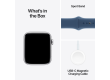 Apple Watch SE 2024 GPS 40mm Silver Aluminium Case with Denim Sport Band - S/M,Model A2722