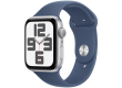 Apple Watch SE 2024 GPS 40mm Silver Aluminium Case with Denim Sport Band - S/M,Model A2722