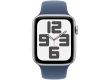 Apple Watch SE 2024 GPS 40mm Silver Aluminium Case with Denim Sport Band - S/M,Model A2722