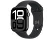 Apple Watch Series 10 GPS 42mm Jet Black Aluminium Case with Black Sport Band - S/M,Model A2997