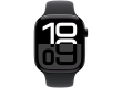 Apple Watch Series 10 GPS 42mm Jet Black Aluminium Case with Black Sport Band - S/M,Model A2997