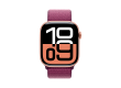 Apple Watch Series 10 GPS 42mm Rose Gold Aluminium Case with Plum Sport Loop,Model A2997