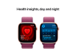 Apple Watch Series 10 GPS 42mm Rose Gold Aluminium Case with Plum Sport Loop,Model A2997