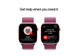 Apple Watch Series 10 GPS 42mm Rose Gold Aluminium Case with Plum Sport Loop,Model A2997