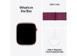 Apple Watch Series 10 GPS 42mm Rose Gold Aluminium Case with Plum Sport Loop,Model A2997
