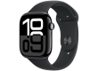 Apple Watch Series 10 GPS 46mm Jet Black Aluminium Case with Black Sport Band - M/L,Model A2999