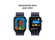 Apple Watch SE 2024 GPS 40mm Midnight Aluminium Case with Ink Sport Loop,Model A2722