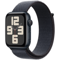 Apple Watch SE 2024 GPS 40mm Midnight Aluminium Case with Ink Sport Loop,Model A2722