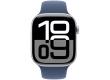 Apple Watch Series 10 GPS 42mm Silver Aluminium Case with Denim Sport Band - M/L,Model A2997