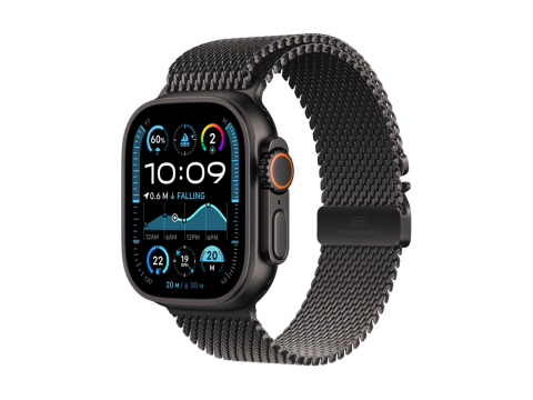 49mm Black Titanium Milanese Loop - Small