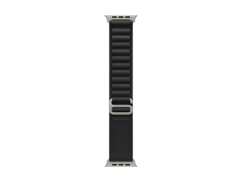 49mm Black Alpine Loop - Large - Natural Titanium Finish