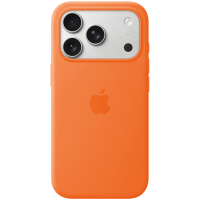 iPhone 17 Pro Silicone Case with MagSafe - Orange,Model A3559