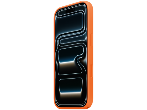 iPhone 17 Pro Silicone Case with MagSafe - Orange,Model A3559