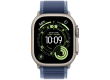 Apple Watch Ultra 3 GPS + Cellular 49mm Natural Titanium Case with Blue/Bright Blue Trail Loop - M/L,Model A3281