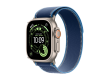 Apple Watch Ultra 3 GPS + Cellular 49mm Natural Titanium Case with Blue/Bright Blue Trail Loop - M/L,Model A3281