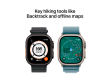 Apple Watch Ultra 3 GPS + Cellular 49mm Natural Titanium Case with Blue/Bright Blue Trail Loop - M/L,Model A3281