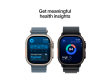 Apple Watch Ultra 3 GPS + Cellular 49mm Natural Titanium Case with Blue/Bright Blue Trail Loop - M/L,Model A3281