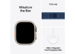 Apple Watch Ultra 3 GPS + Cellular 49mm Natural Titanium Case with Blue/Bright Blue Trail Loop - M/L,Model A3281