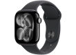 Apple Watch Series 11 GPS 42mm Jet Black Aluminium Case with Black Sport Band - S/M,Model A3331