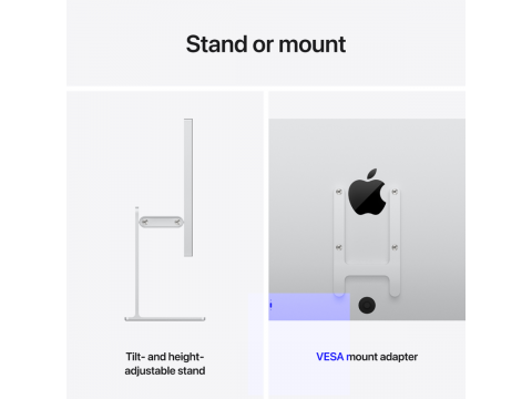 Studio Display XDR - Standard glass - Tilt- and height-adjustable stand,Model A3348