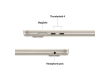 15-inch MacBook Air: Apple M5 chip with 10-core CPU and 10-core GPU, 16GB, 512GB SSD - Starlight,Model A3448
