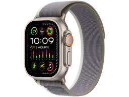 Apple Watch Ultra 2 GPS + Cellular, 49mm Titanium Case with Green/Grey Trail Loop - S/M,Model A2986