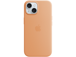 iPhone 15 Silicone Case with MagSafe - Orange Sorbet,Model A3123