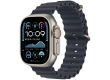 49mm Navy Ocean Band Extension - Natural Titanium Finish