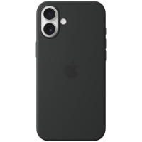 iPhone 16 Plus Silicone Case with MagSafe - Black,Model A3314