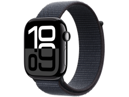 Apple Watch Series 10 GPS 46mm Jet Black Aluminium Case with Ink Sport Loop,Model A2999