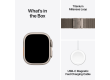 Apple Watch Ultra 2 2024 GPS + Cellular 49mm Natural Titanium Case with Natural Titanium Milanese Loop - S,Model A2986