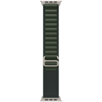 49mm Dark Green Alpine Loop - Medium - Natural Titanium Finish
