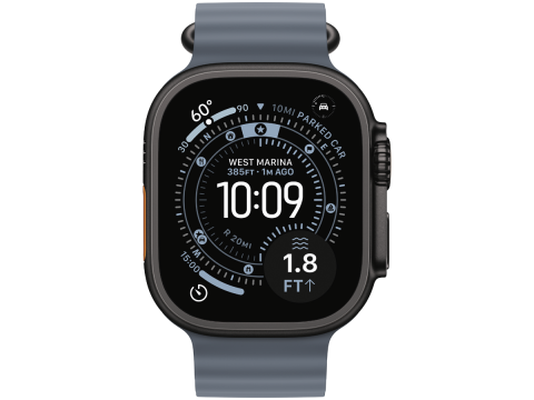 49mm Anchor Blue Ocean Band Extension - Black Titanium Finish