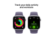 Apple Watch Series 11 GPS 42mm Silver Aluminium Case with Purple Fog Sport Band - S/M,Model A3331